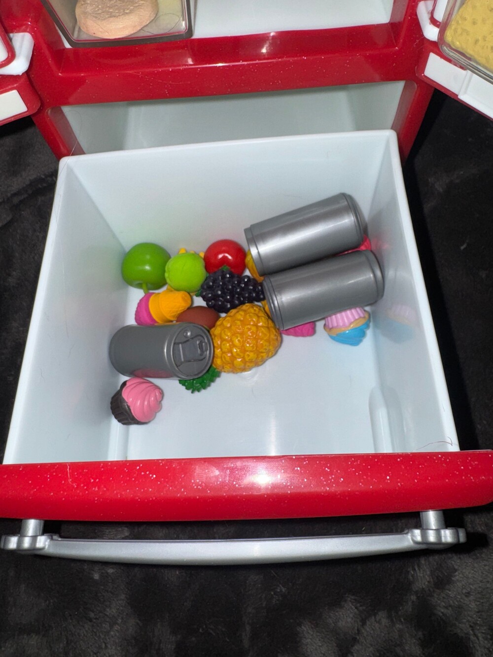 Our Generation Toy Refrigerator with Pink Accents and Miniature Food Accessorie - Picture 3 of 6